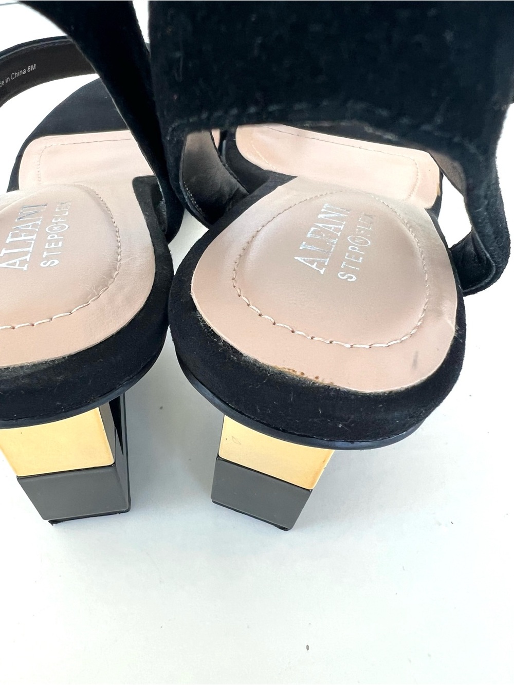 ALFANI Coreena Black Velvet Square Heel
Ankle Strap Dress Heel Sandal Sz 8 M - Picture 12 of 13
